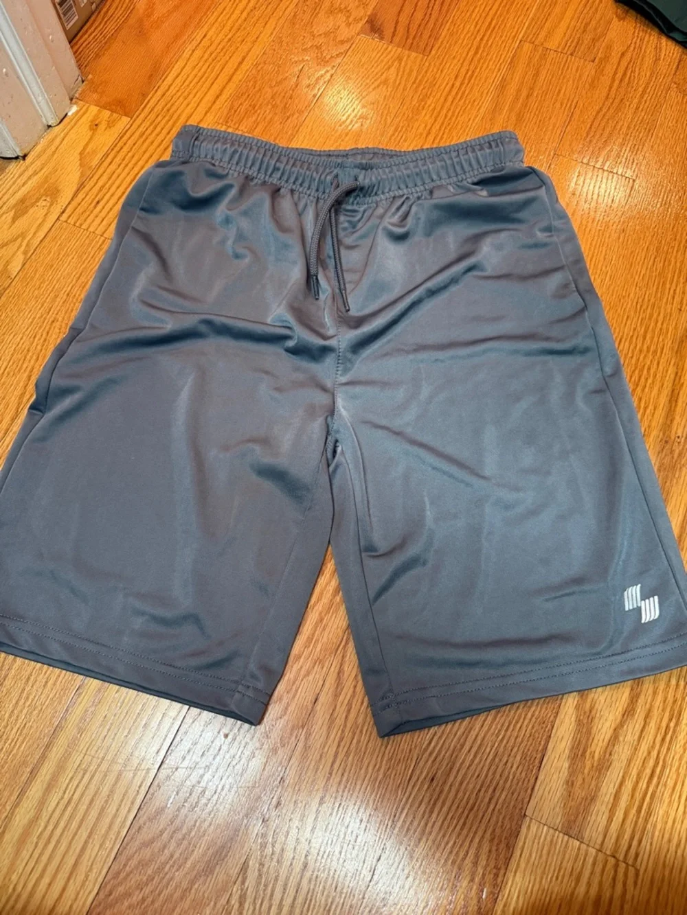 The Children's Place Gray Athletic Knit Shorts with Drawstring